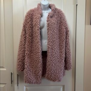 Laura Ashley Pink Fuzzy Coat